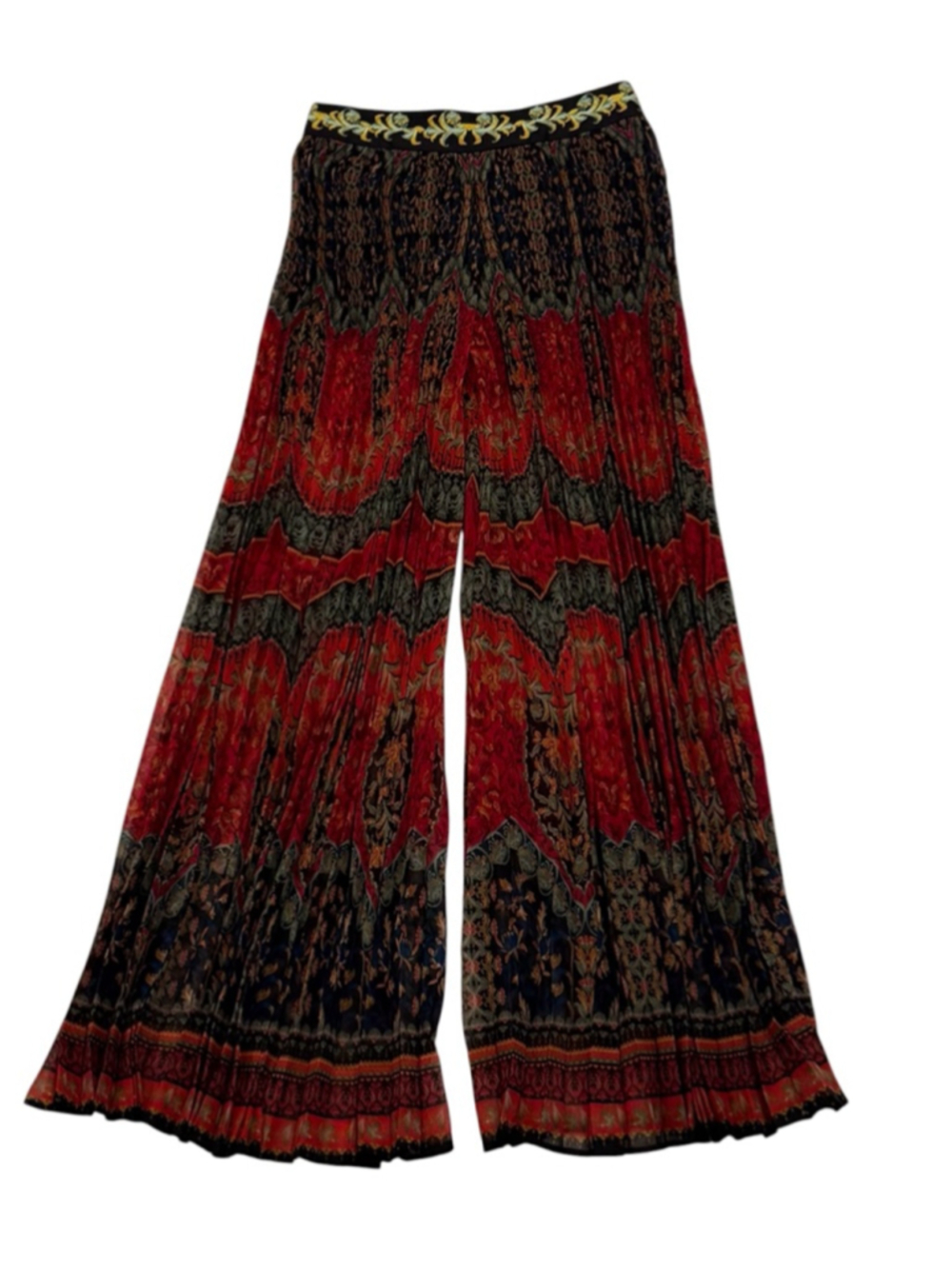 Alice + Olivia Copen Pleated Love Note Palazzo Wide Leg Pants 2 NWT - Picture 5 of 8